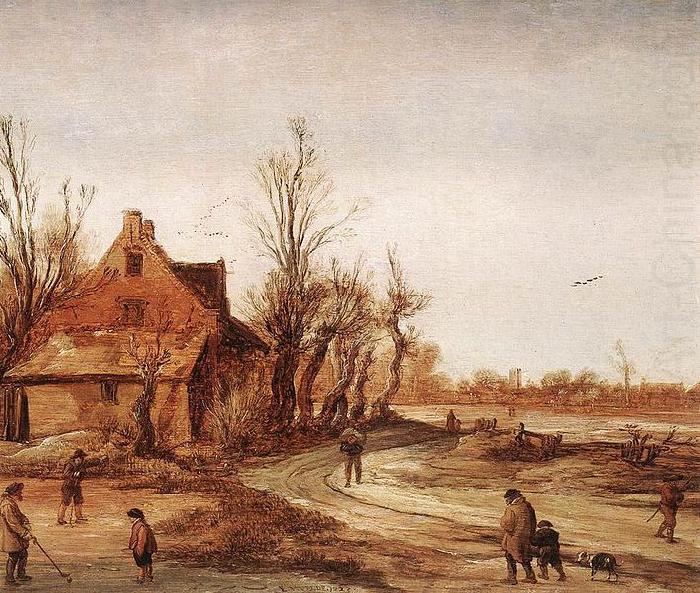 Esaias Van de Velde Winter Landscape china oil painting image